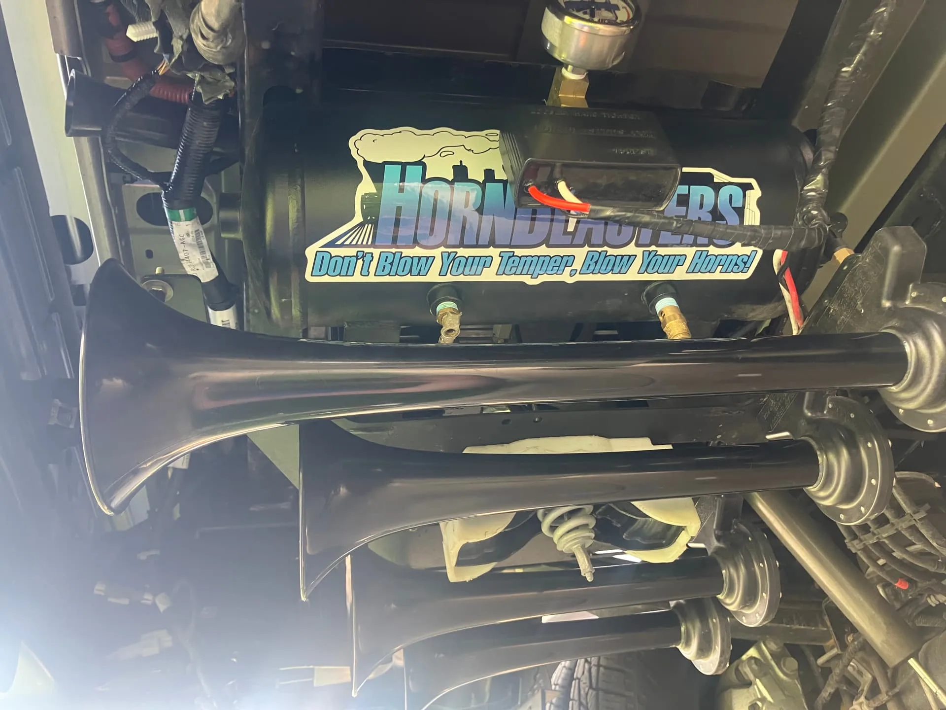 Anthony's 2024 Ford F450 Rumbles with Shocker XL Train Horn Kit