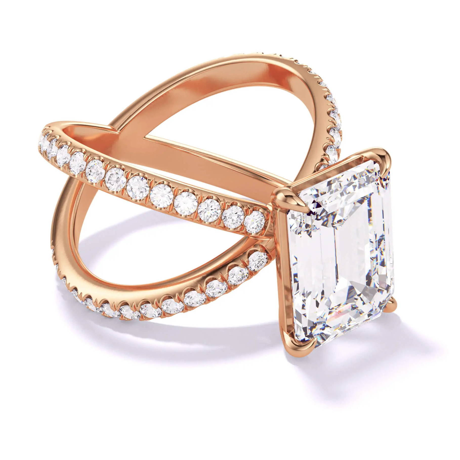 classic engagement ring style rose gold solitaire