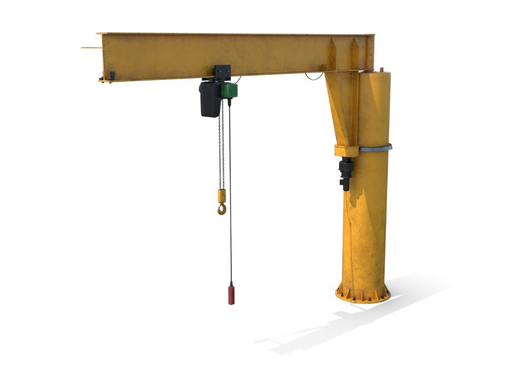 floor mounted jib crane for warehouse industrial use