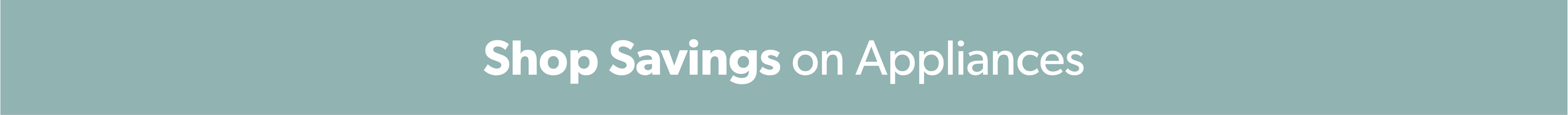 Shop Savings on Appliances
