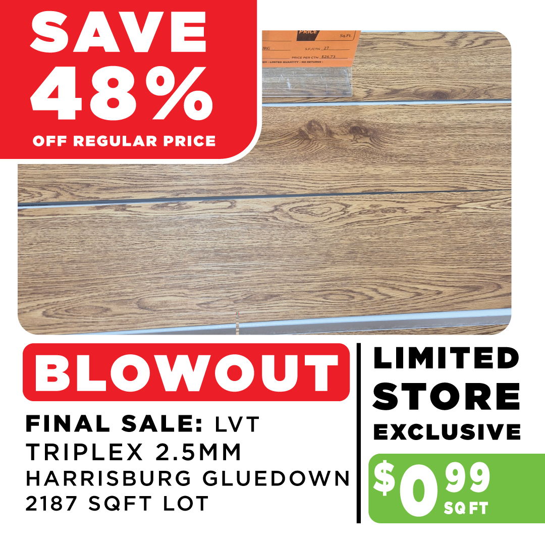 Triplex Harrisburg Gluedown