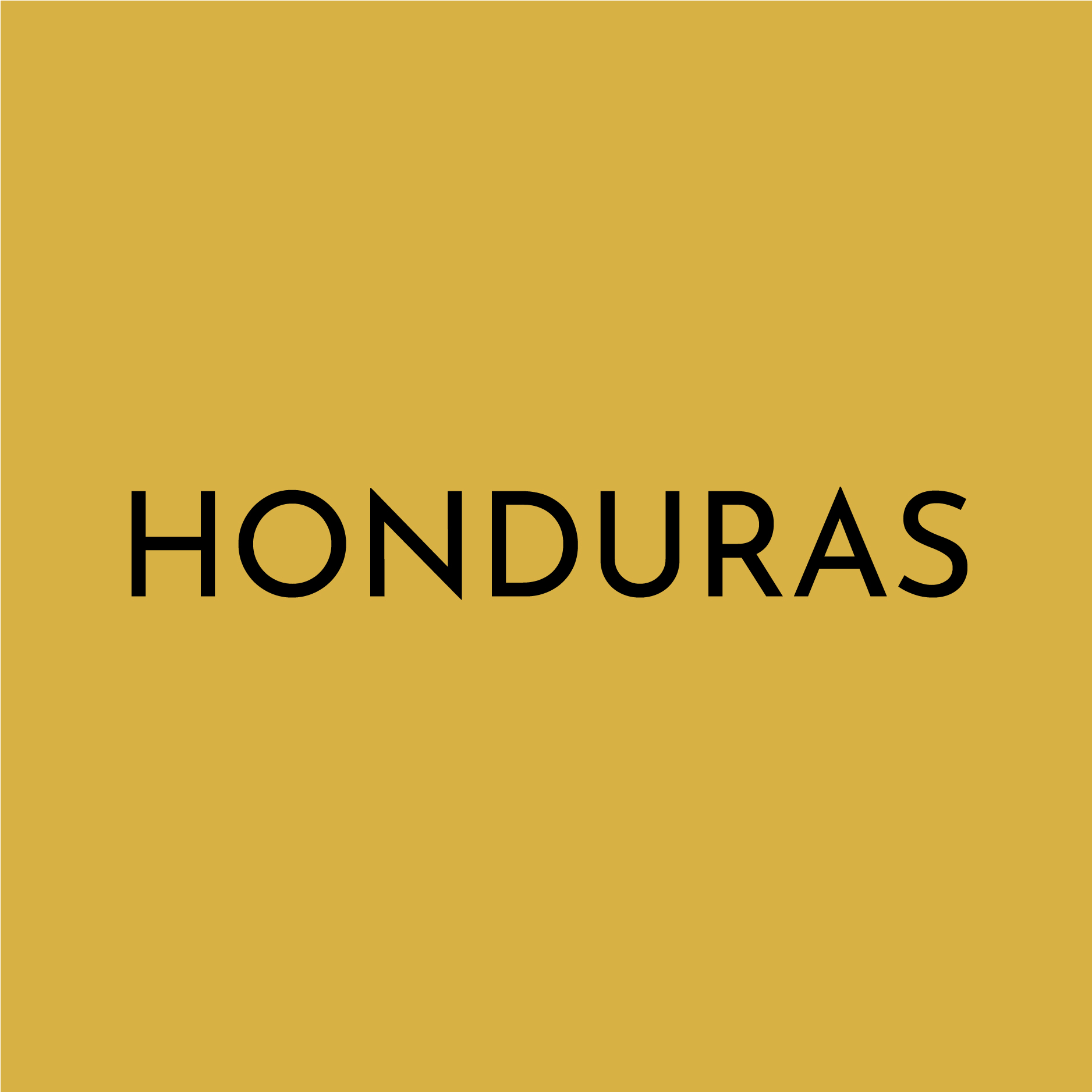 A solid yellow block contains the text “HONDURAS”
