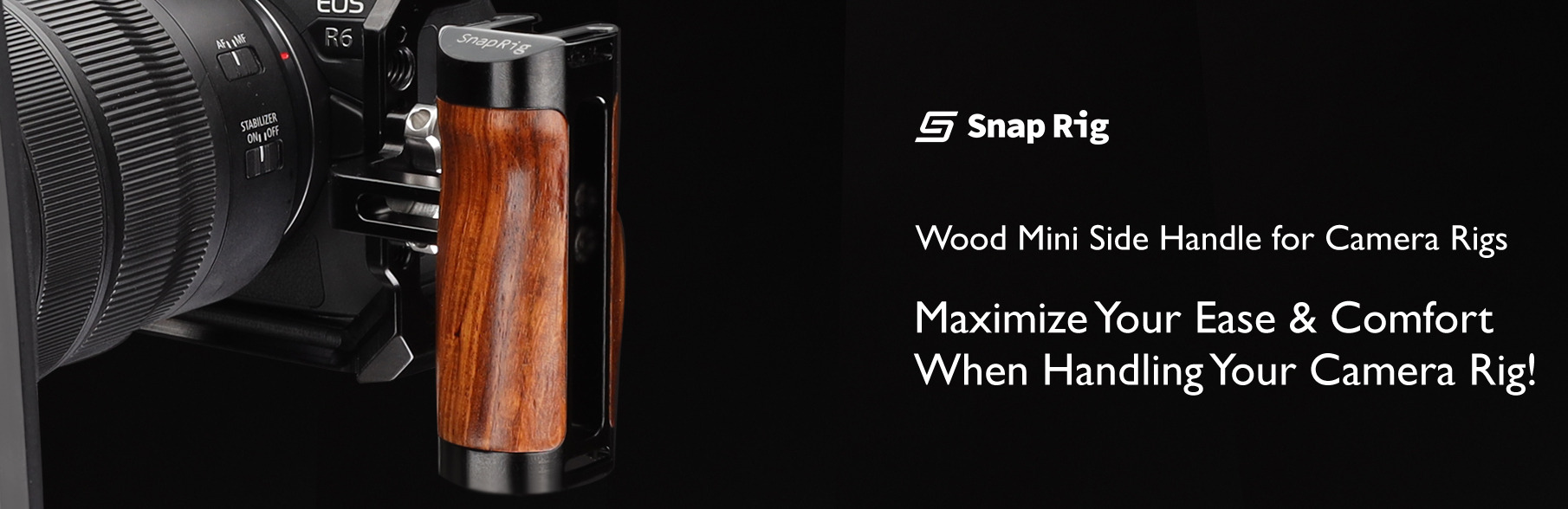 Proaim Snaprig Wood Mini Side Handle (1/4”-20 Screw Mount) WSH-04