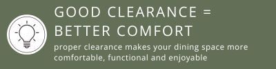 Good clearance means better comfort