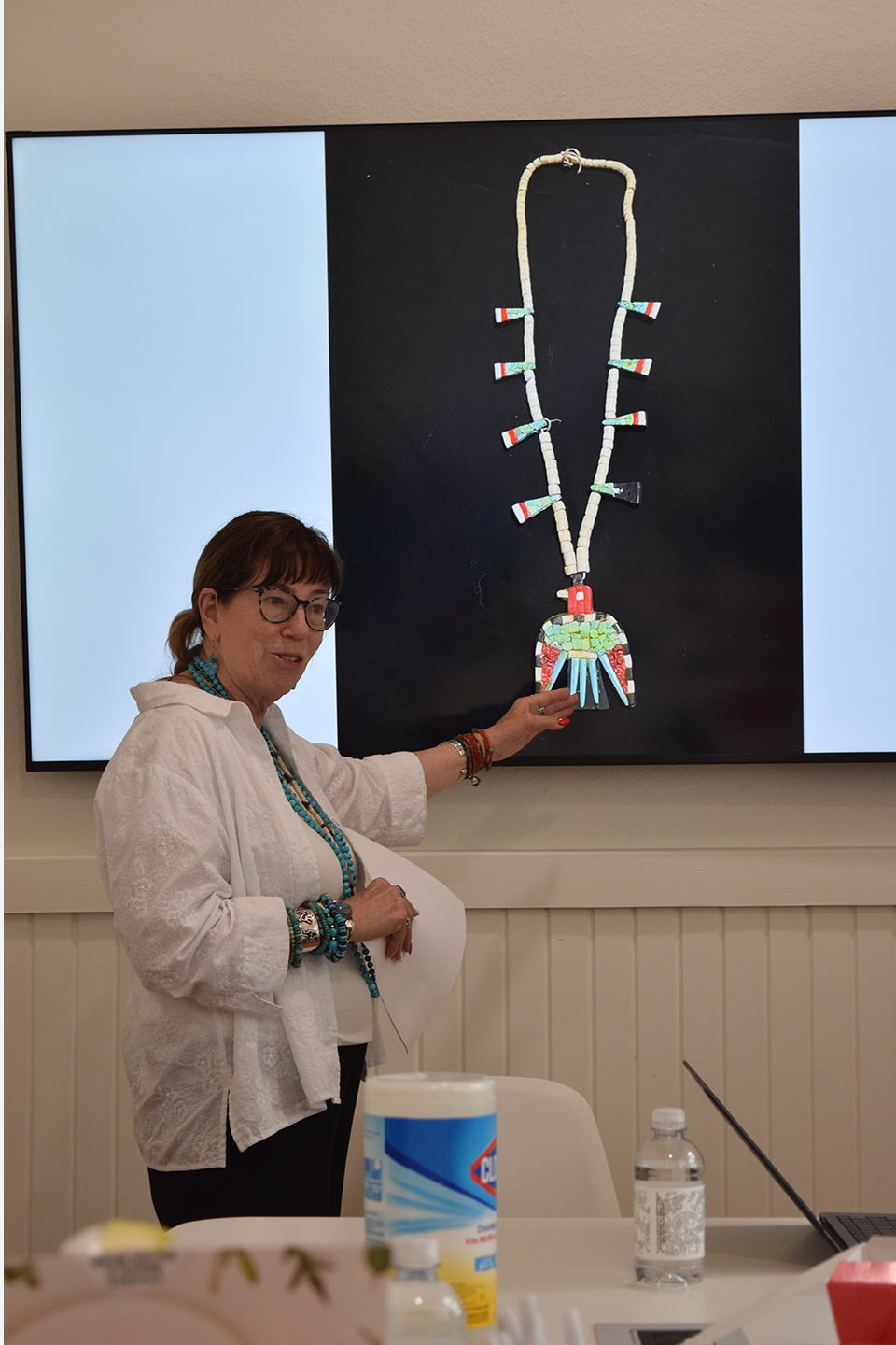 Ms. Melanie Moon teaching one of the four Thunderbird 101 classes.