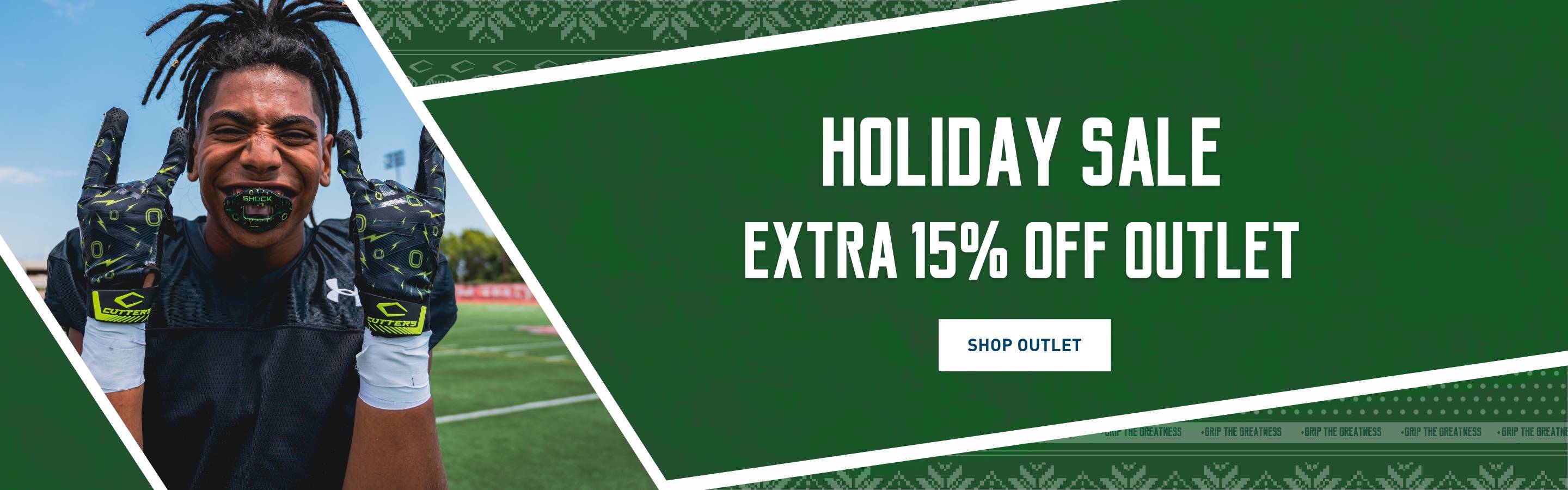 Holiday Sale. Extra 15% Off Outlet. Shop Outlet