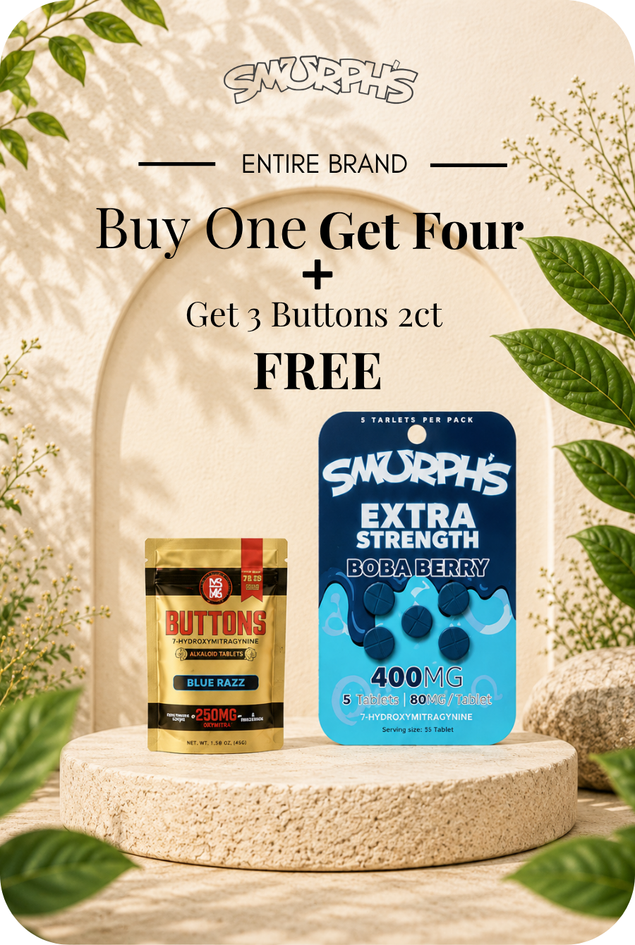 Promotional image for Snurph's brand products with offers and product details.