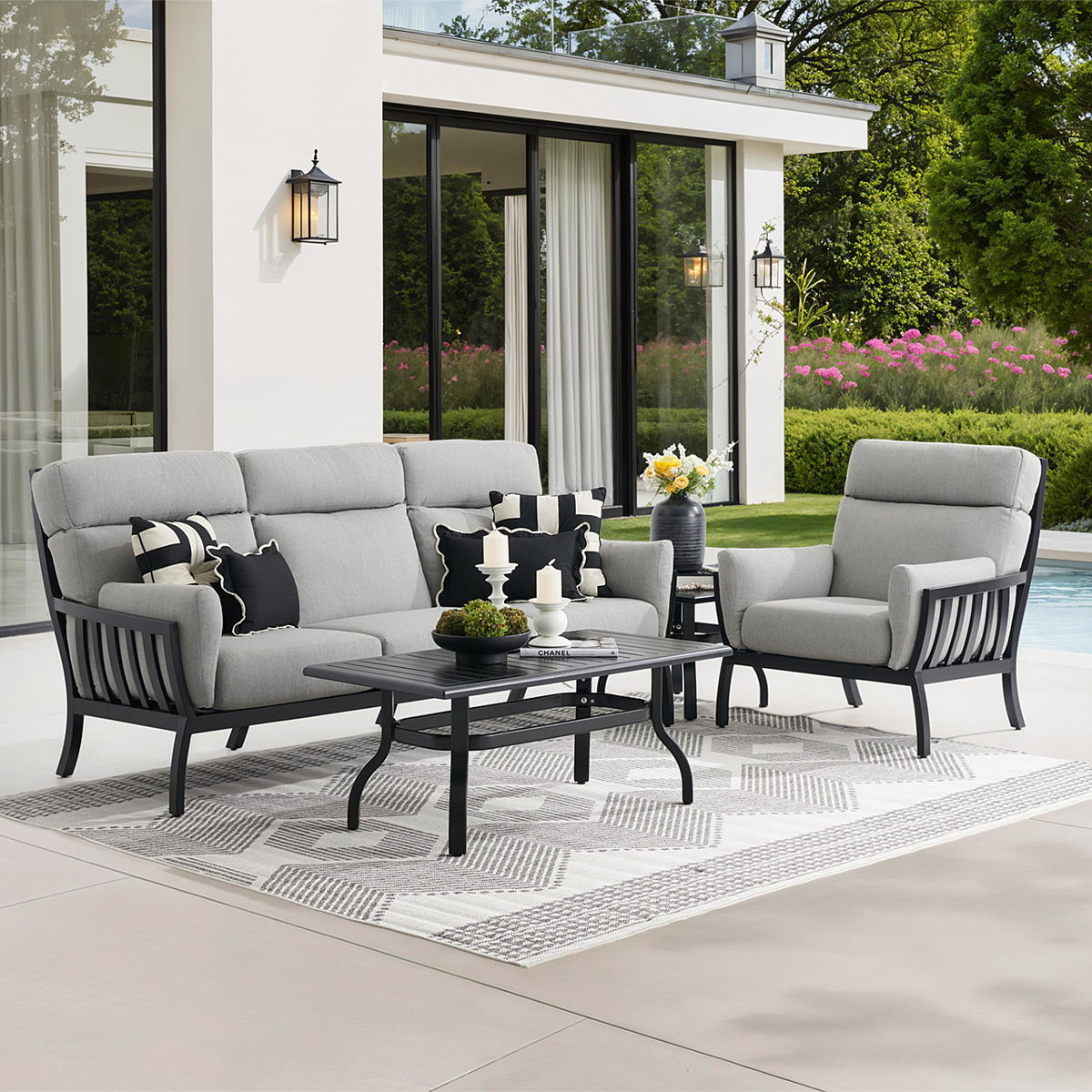 SIENA 3PC. PATIO SEATING SET