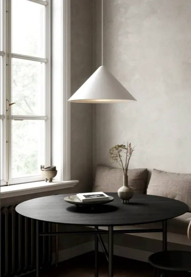 Scandinavian simple white cone pendant lighting collective