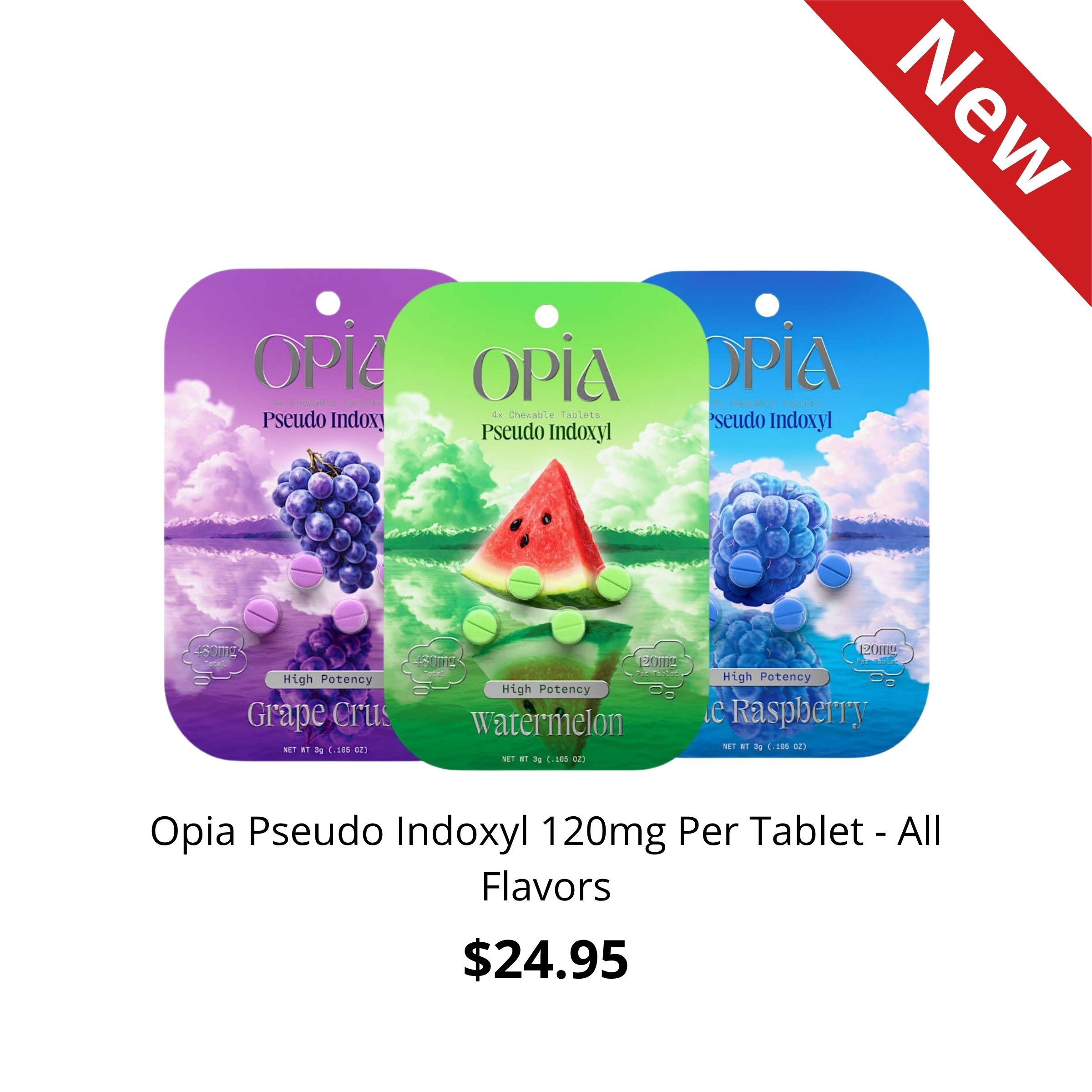 Opia Pseudo Indoxyl 120mg Per Tablet - All Flavors, $24.95, New