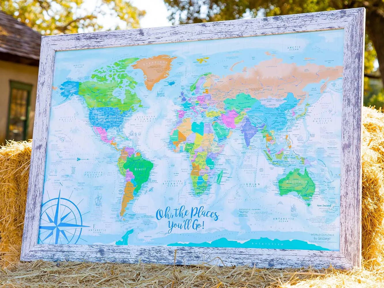 Kids Pastel World Map