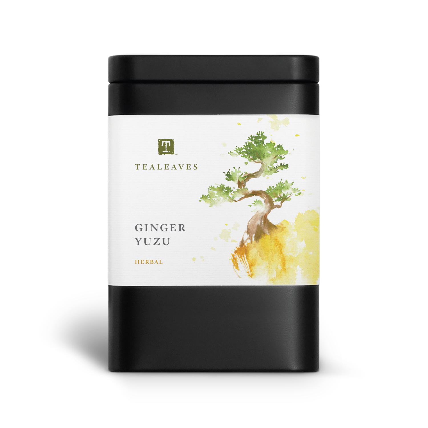 Ginger Yuzu loose leaf herbal tea in eco friendly tea packaging