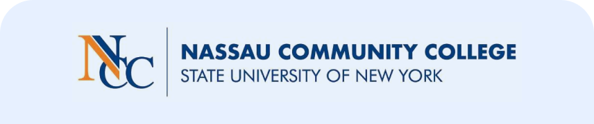 Nassau Community College logo, State University of New York.