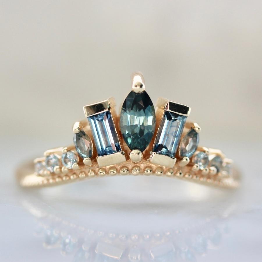 Montana sapphire tiara band