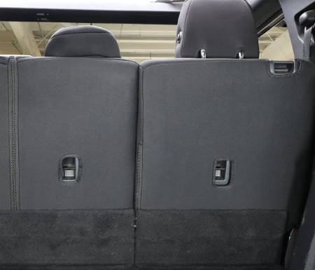 IAG I-Line Seat Cover Set Black Neoprene 2021+ Ford Bronco Four Door - Installed
