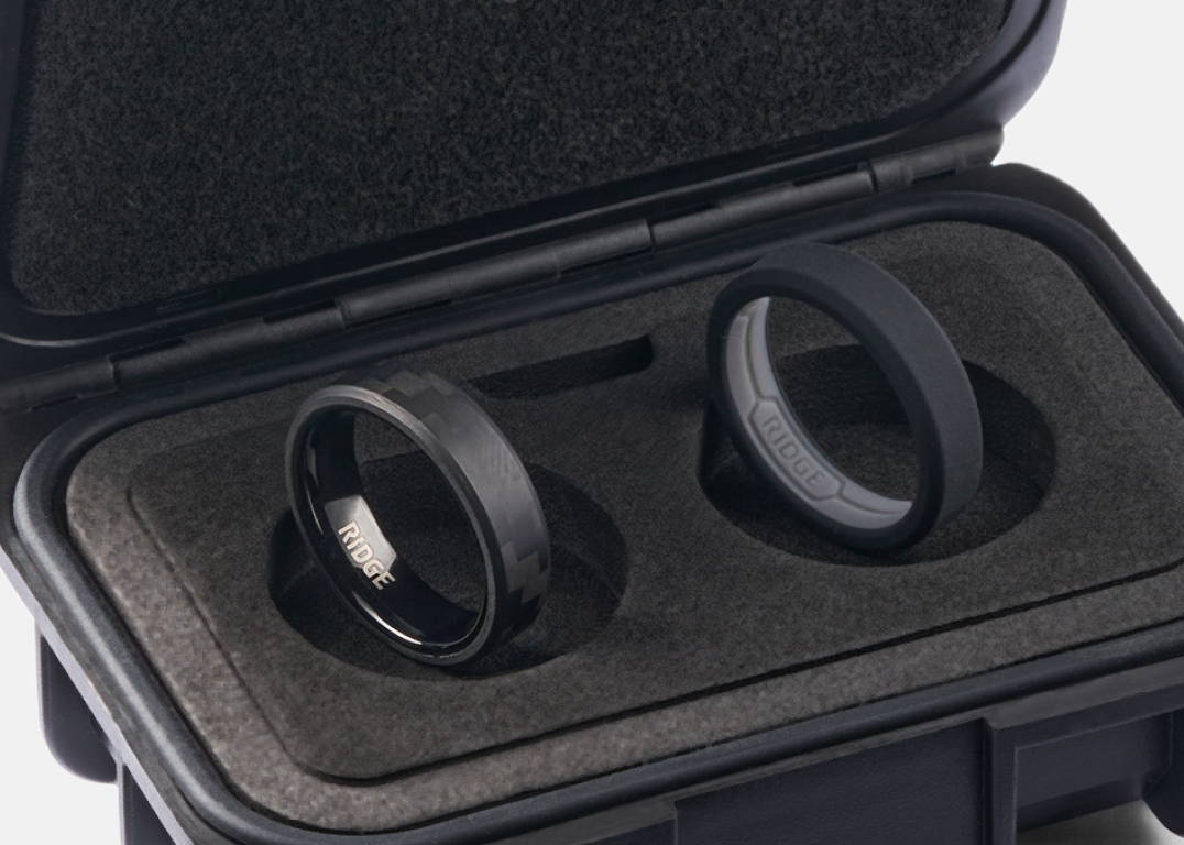 ridge premium carbon fiber 3k ring in box