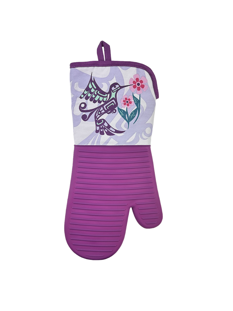 Silicone Oven Mitt - Hummingbird
