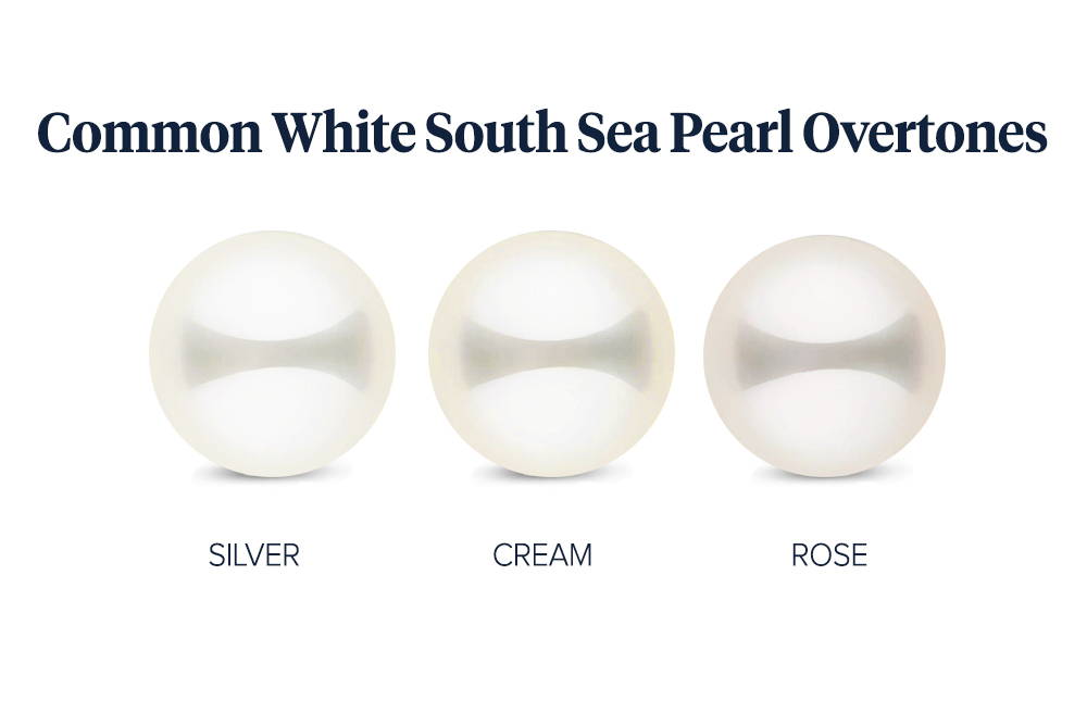 Common White South Sea Pearl Overtones
