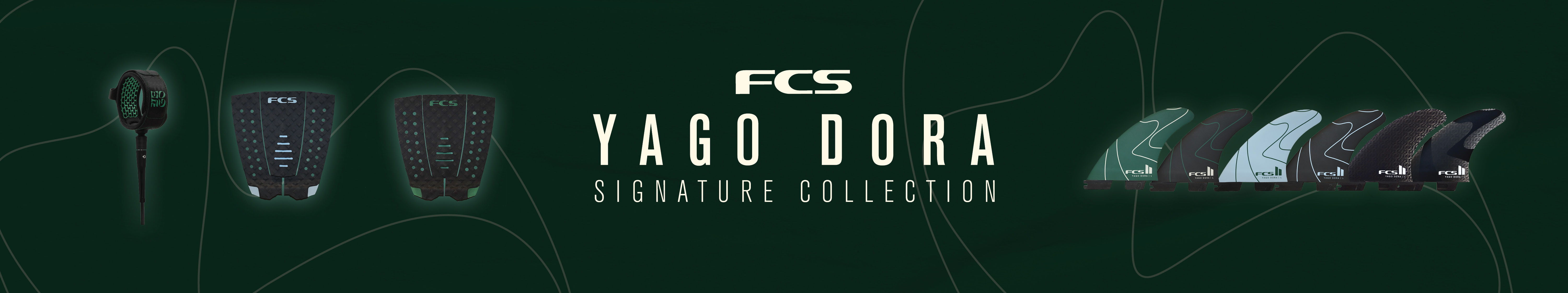 Yago Dora cinematic collection promotional banner with images and text.