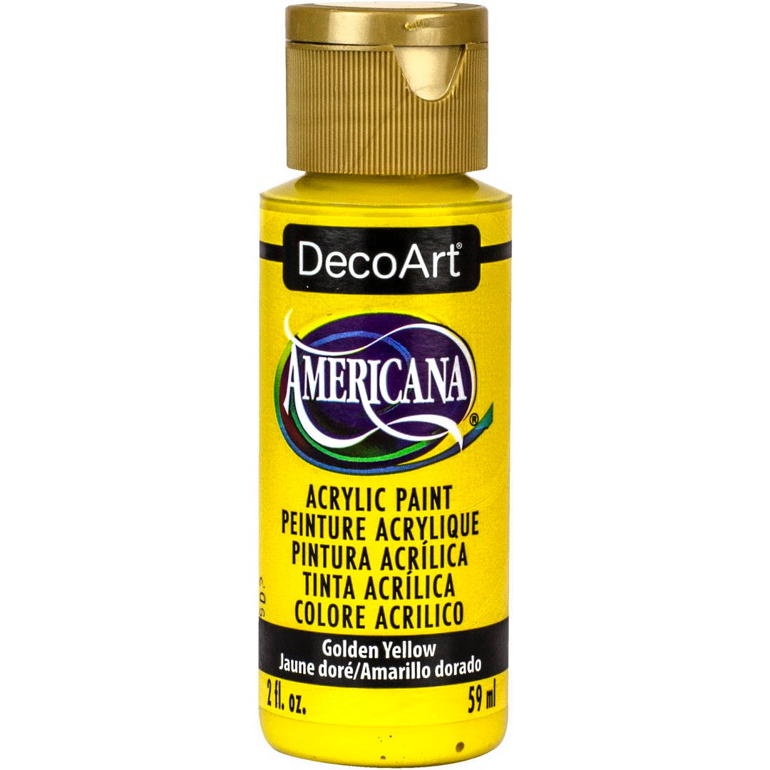 Golden Yellow Americana Acrylic DA371-3 2 ounce bottle