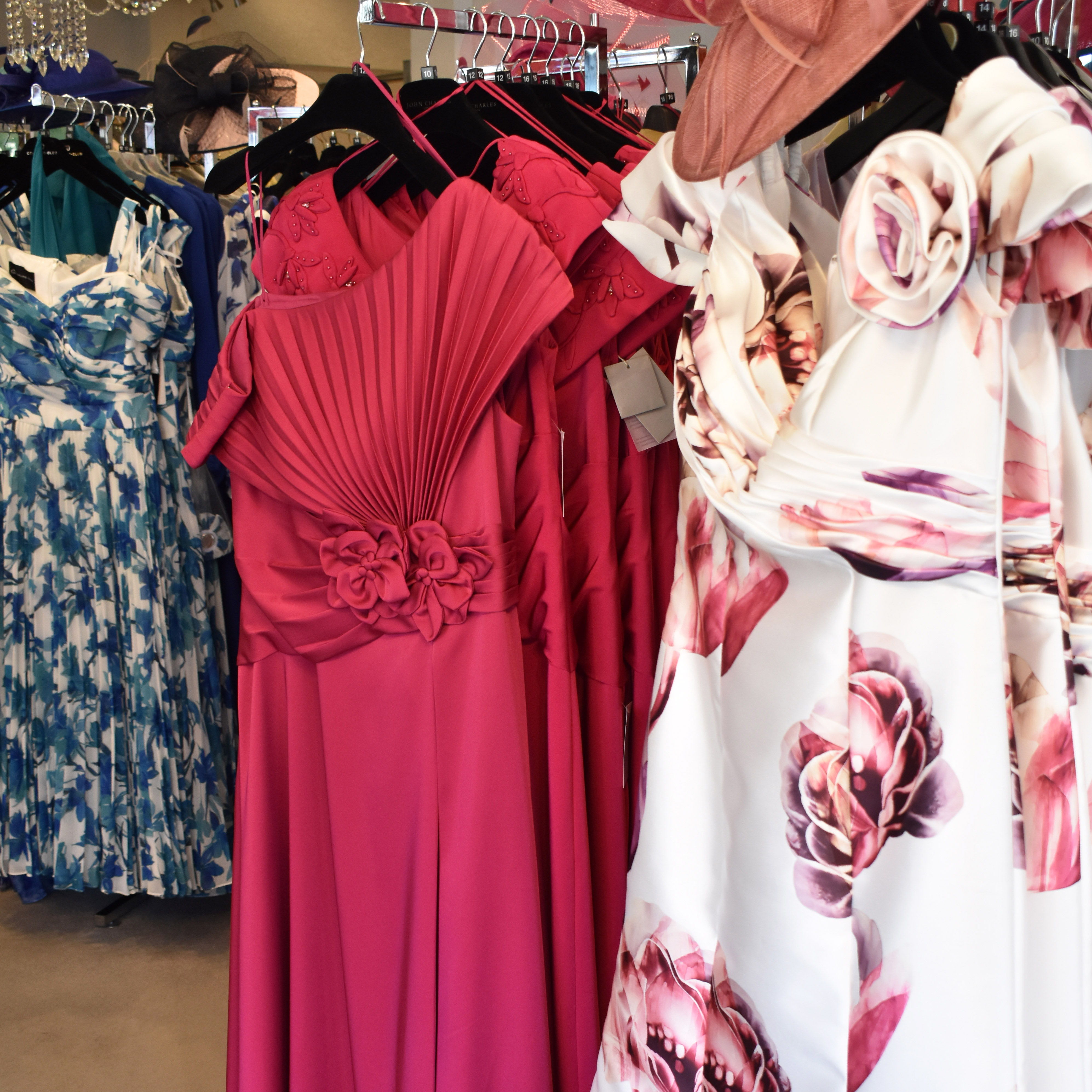 pink and floral mother of the bride dresses