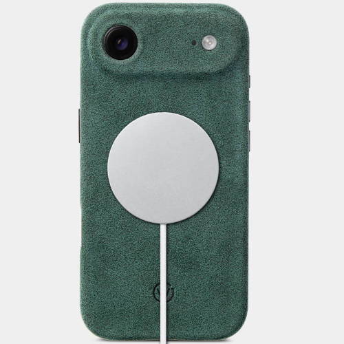 iPhone Green Alcantara Air Case with Magsafe
