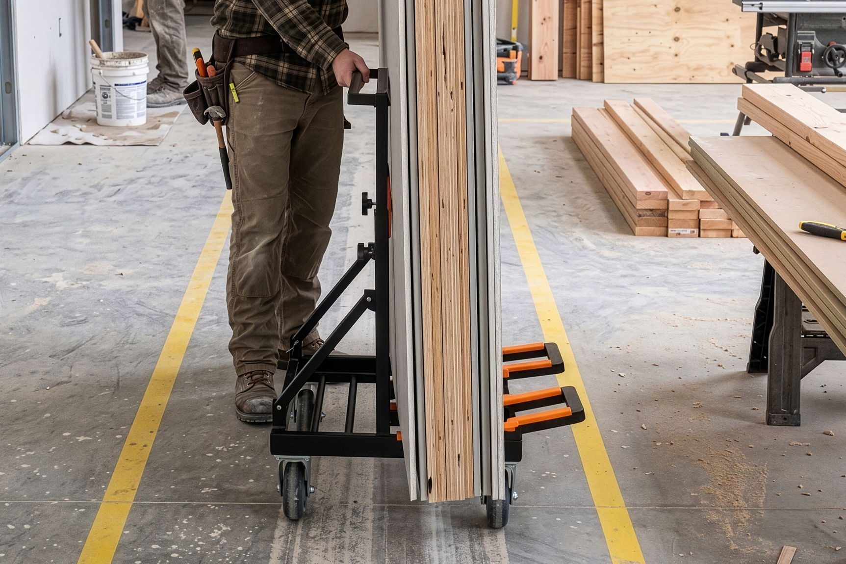 RYFA FOLDABLE DRYWALL CART