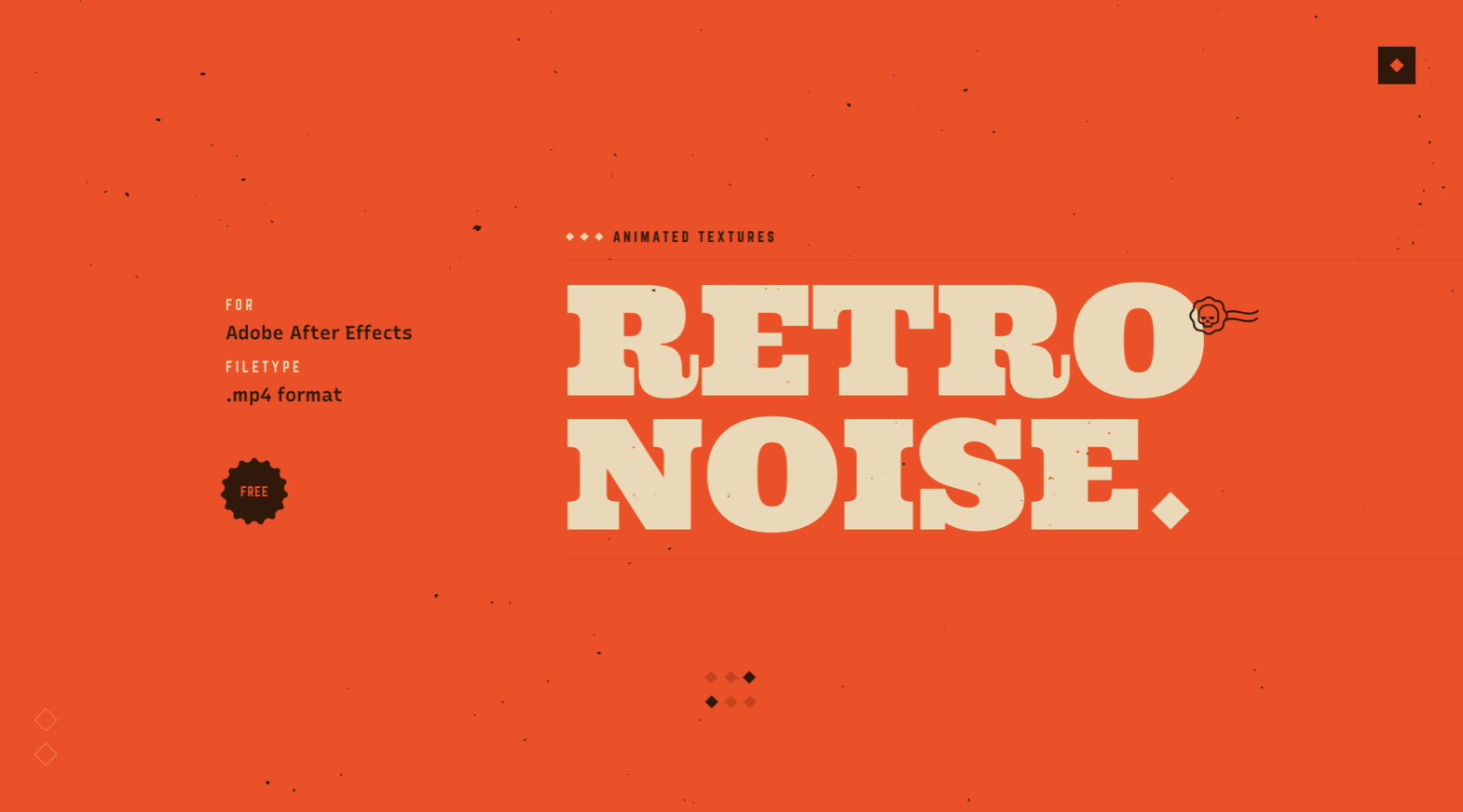 Free Retro noise textures for Adobe After Effects