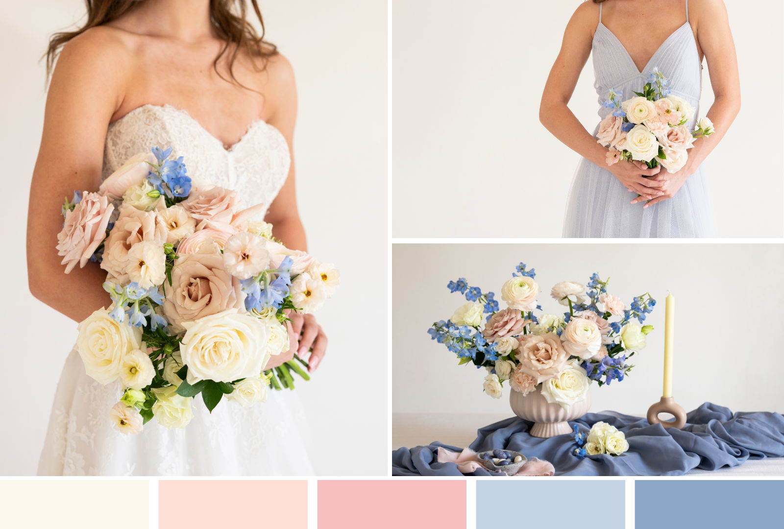 blush and blue