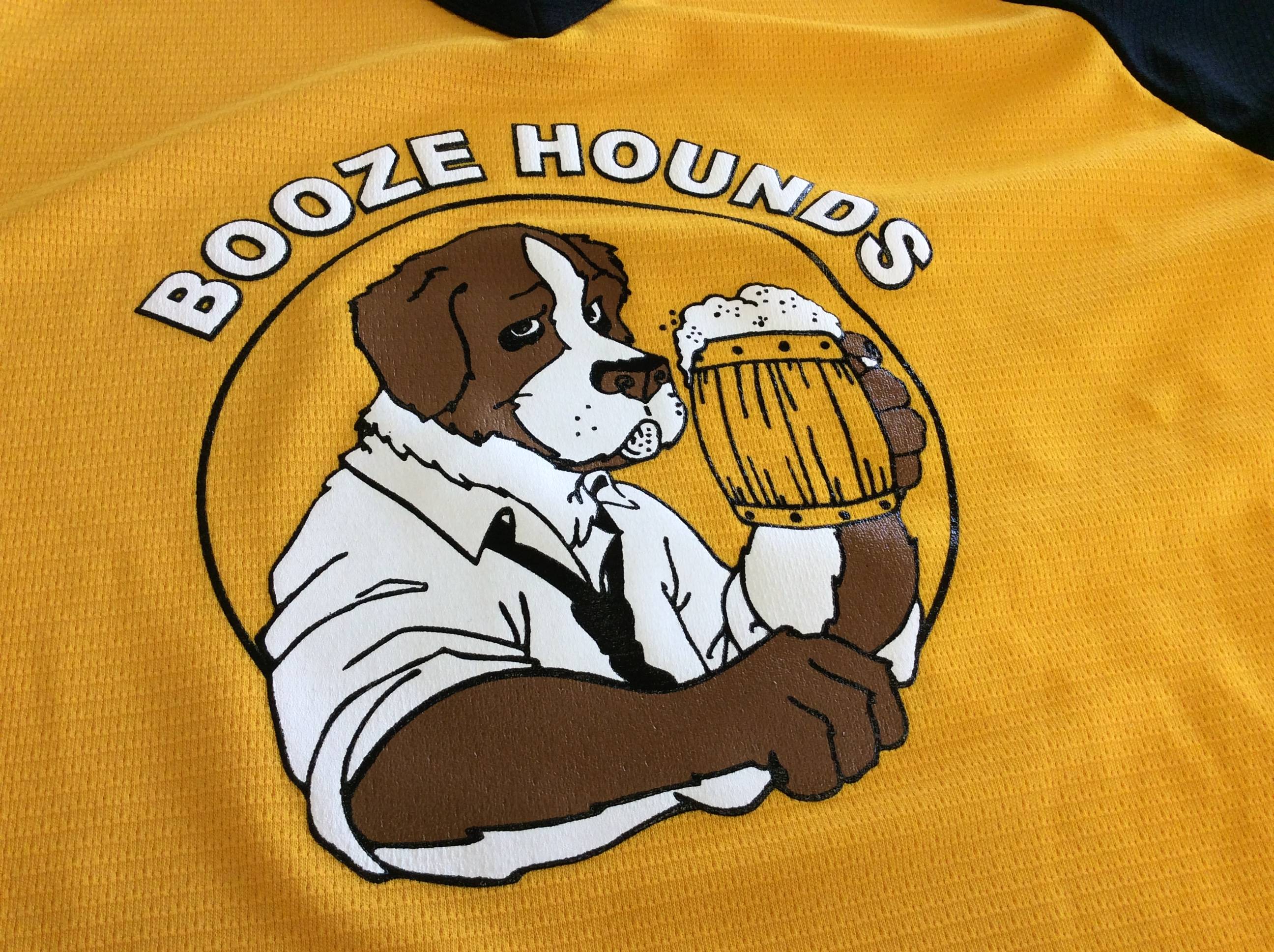Custom Baseball Jersey (Kobe K3G Punchout): Boozehounds (screen printed)