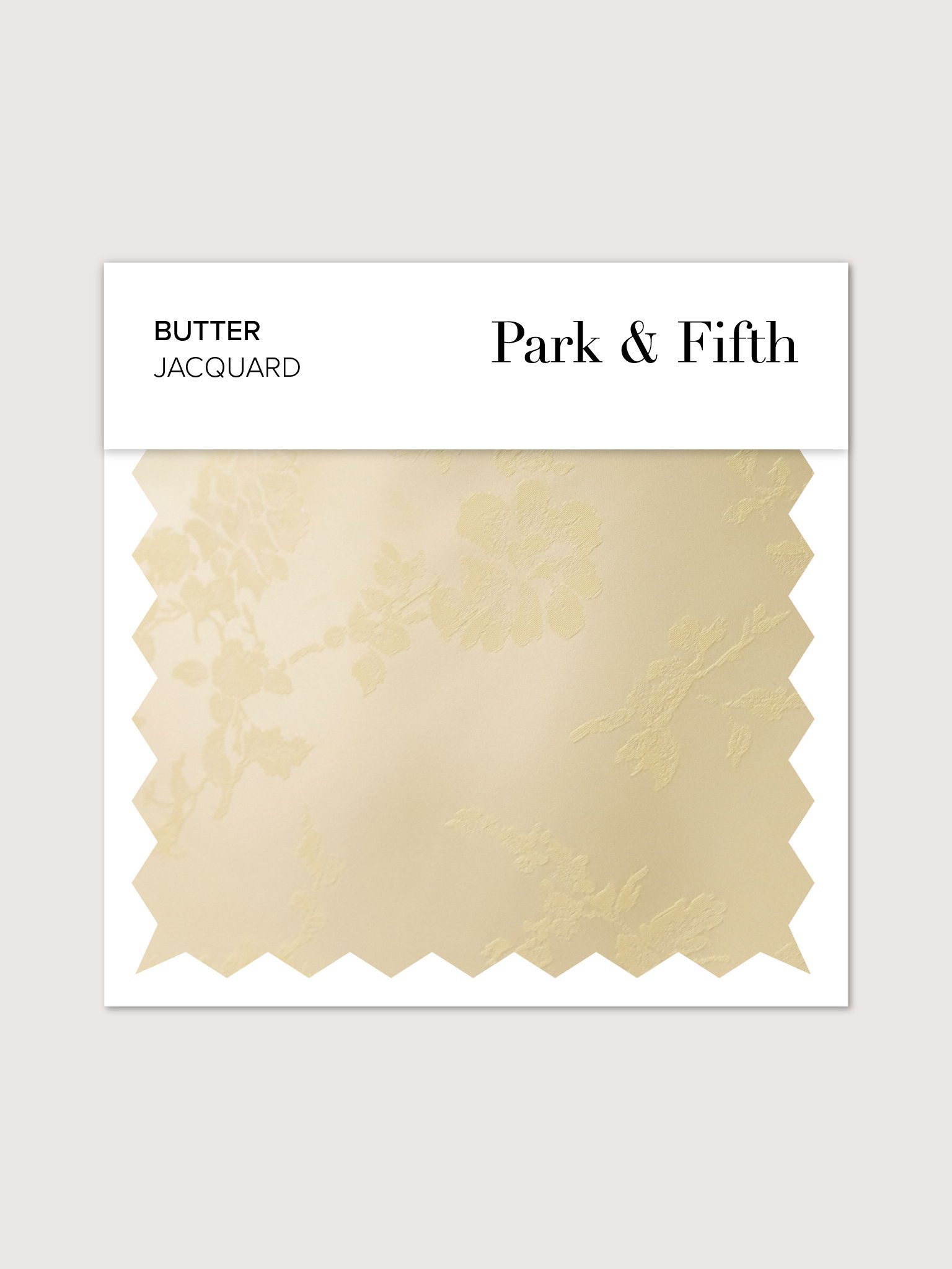 Butter Jacquard fabric swatch from Park & Fifth.