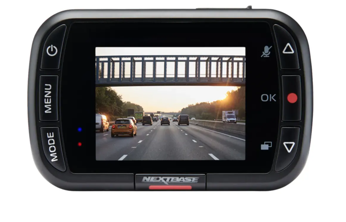 Vista posterior da 122 Dash Cam