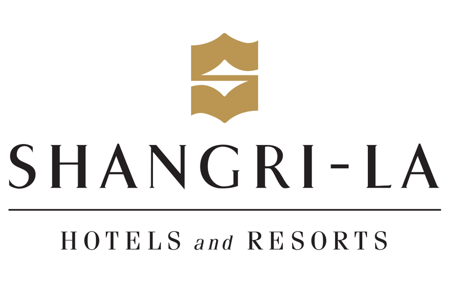 Shangri-La Hotels and Resorts logo with a gold emblem.