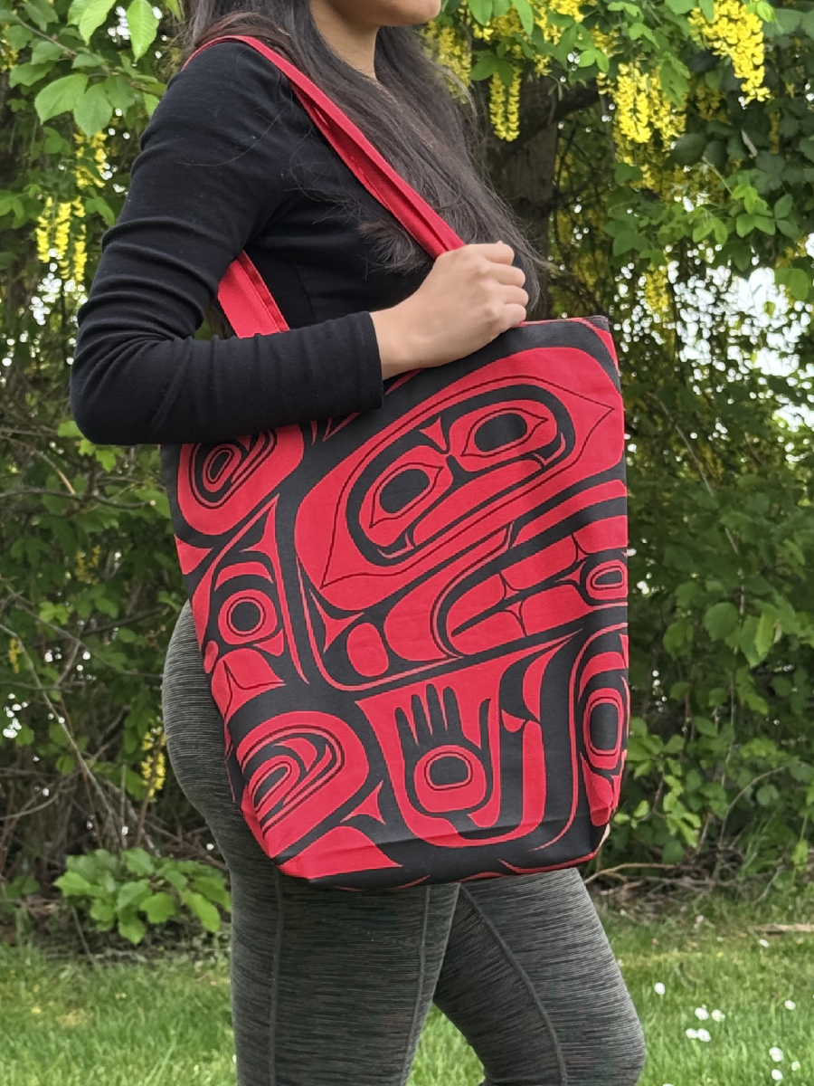 Treasure of Our Ancestors Canvas Tote by Donnie Edenshaw, Haida
