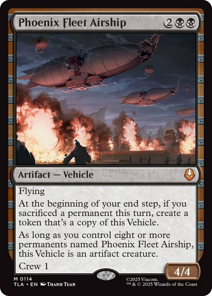 The Phoenix Fleet Airship card from the MTG Avatar set.