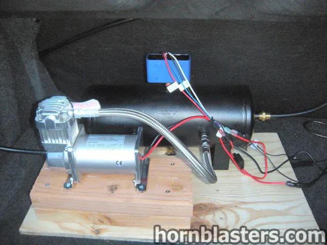 Train horn and air system detail from David's Charger install photo 3