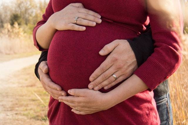 Couple With Pregnant Stomach