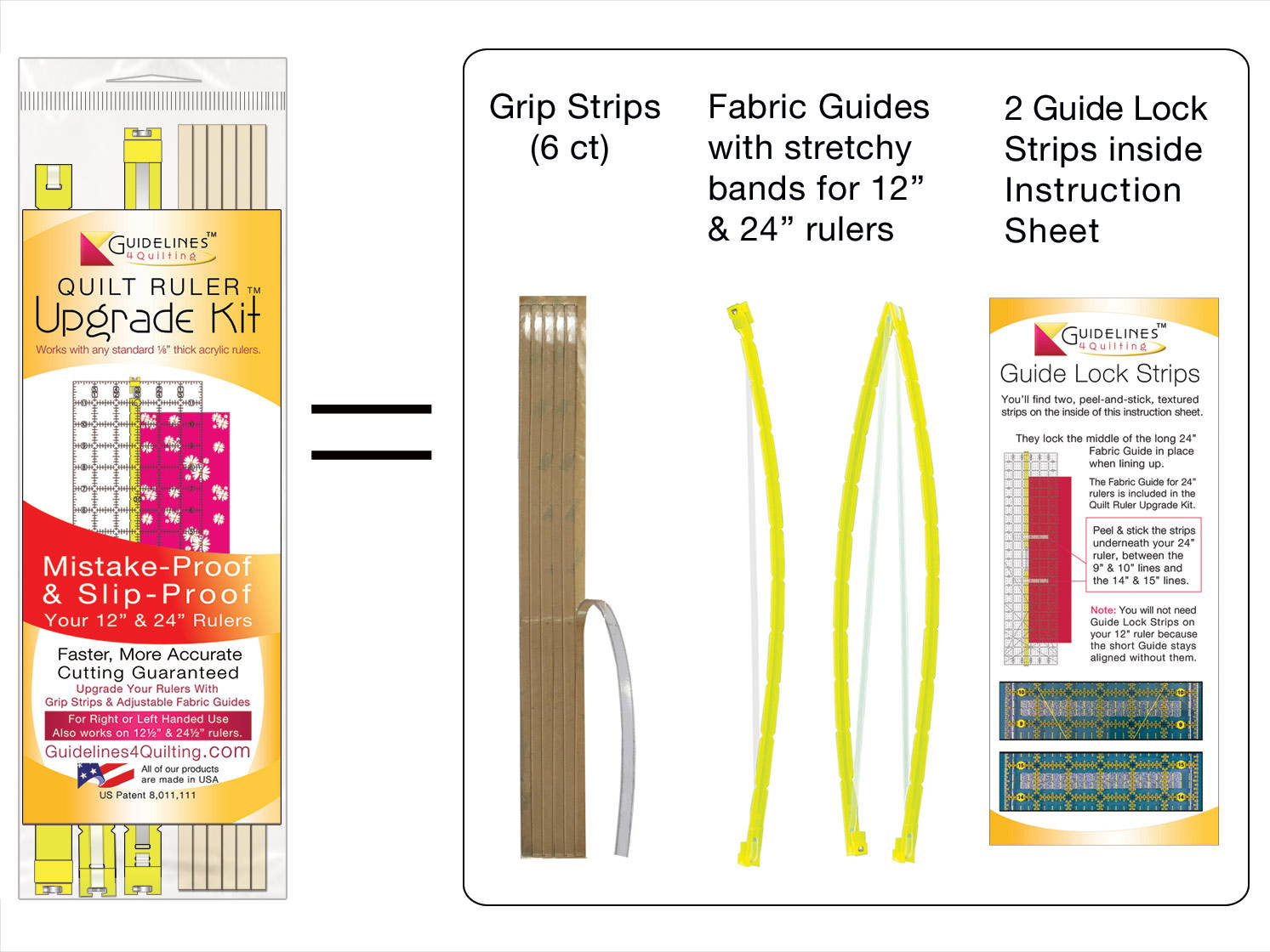 Quilt Ruler Upgrade Kit Contents