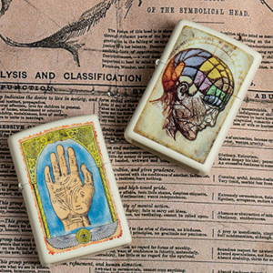 Image of two vintage anatomy designs laying on paper