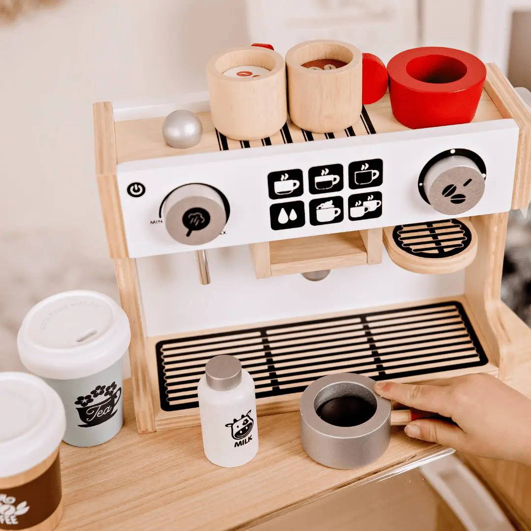 A coffee machine toy