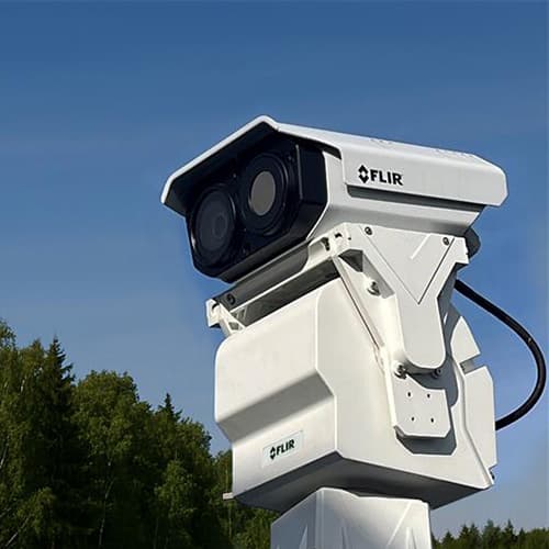 Fixed & Pan-Tilt Thermal Cameras Around Stockpiles