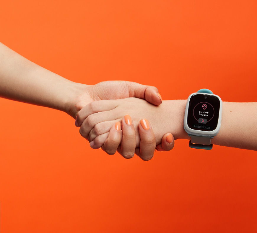 Spacetalk kids smartwatches come with safety features and parental controls.