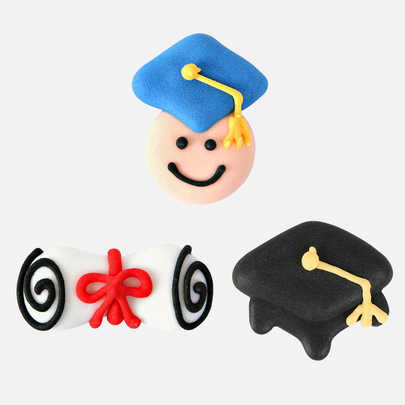 Graduation Royal Icing Toppers