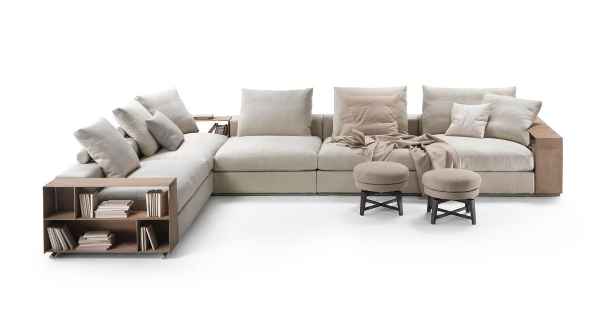 Groundpiece Sofa by Flexform in modern design setting and more flexform furniture