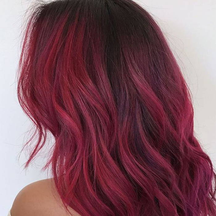 Red ombre hair color ideas