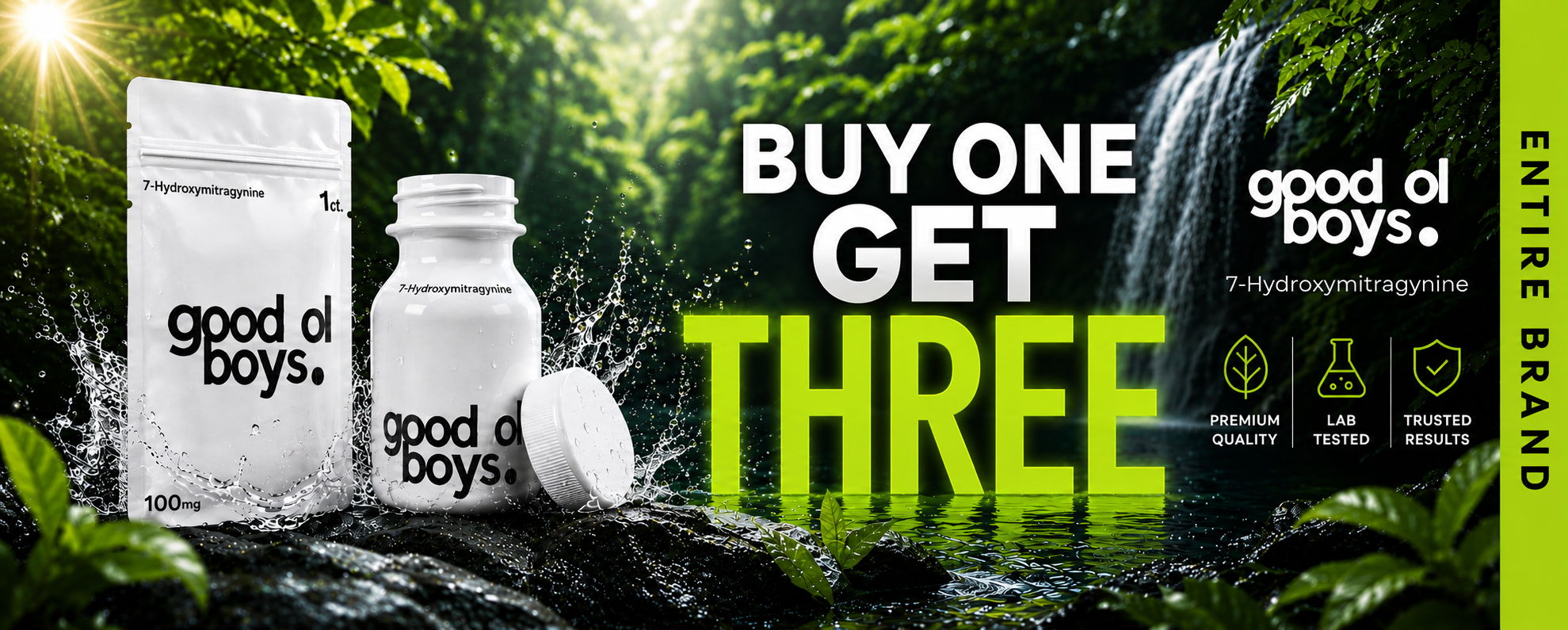 Promotional banner for Good Ol' Days products: Buy one, get three.