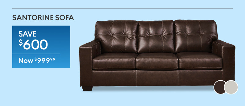 Santorine Sofa now $999​.99 save $600