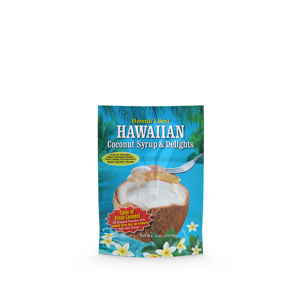 HAWAII'S BEST COCONUT SYRUP MIX, 4 Ounces