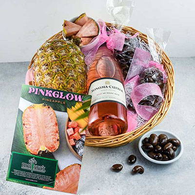 Pinkglow® Pineapple Rosé Gift Basket