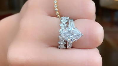 marquise cut diamond ring on hand